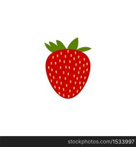 Strawberry icon isolated on white background. Vector illustration