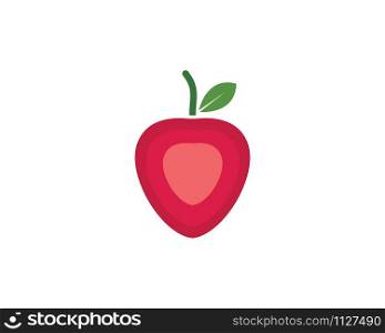 strawberry icon logo vector illustration design