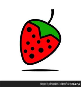 Strawberry icon vector