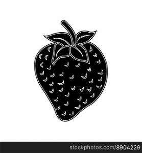 strawberry icon vector illustration symbol design