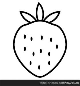 strawberry icon vector template illustration logo design