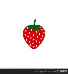 Strawberry logo template vector icon illustration design