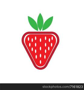 strawberry logo vector