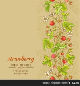 strawberry vector background. strawberry vector vertical pattern on color background