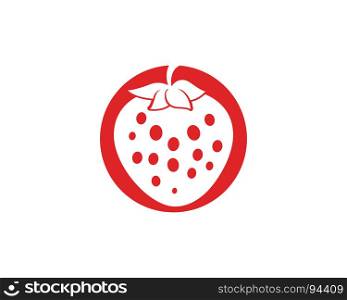 strawberry vector illustration design icon logo template