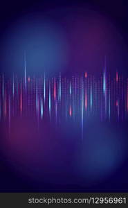 Stream of binary code design vector