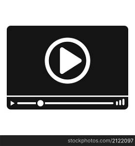 Stream online player icon simple vector. Live video. Webinar broadcast. Stream online player icon simple vector. Live video