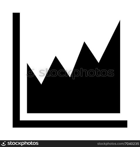 streamgraph, icon on isolated background