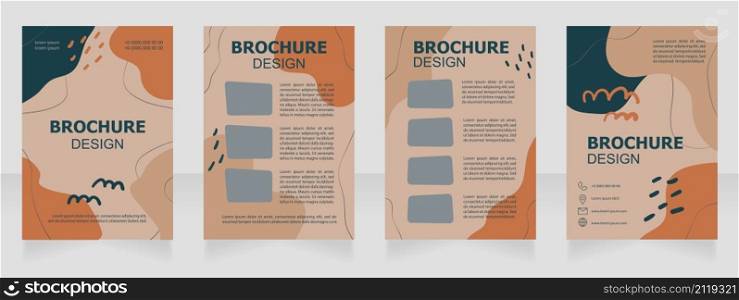 Street art educational course auction blank brochure design. Template set with copy space for text. Premade corporate reports collection. Editable 4 paper pages. Tahoma, Myriad Pro, Arial fonts used. Street art educational course auction blank brochure design