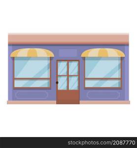 Street cafe icon cartoon vector. Coffee shop. Drink restaurant. Street cafe icon cartoon vector. Coffee shop