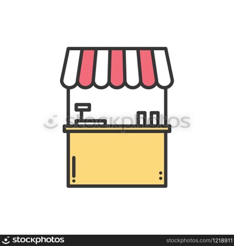 Street food retail thin line icons set. Food kiosk, market stall, mobile cafe, shop, trade cart. Vector linear icons. Isolated illustration. Symbols. Object. Fast food. Hot dog, ice cream sale. Street food retail thin line icons set. Food kiosk, market stall, mobile cafe, shop, trade cart. Vector style linear icons. Isolated illustration. Symbols. Object. Fast food. Hot dog, ice cream sale.