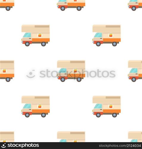 Street food truck pattern seamless background texture repeat wallpaper geometric vector. Street food truck pattern seamless vector