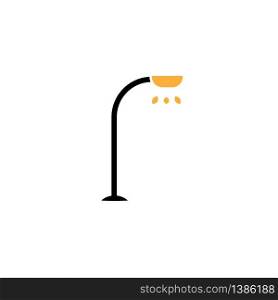 Street lamp icon Vector illustration. Two color design