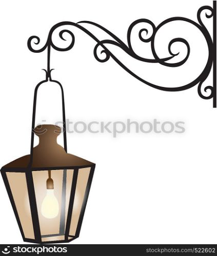 Street lantern illustration