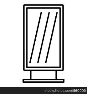 Street light box icon. Outline street light box vector icon for web design isolated on white background. Street light box icon, outline style