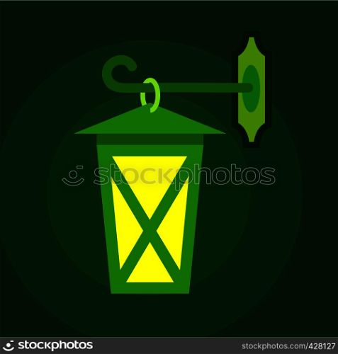 Street light icon. Flat illustration of street light vector icon for web. Street light icon, flat style