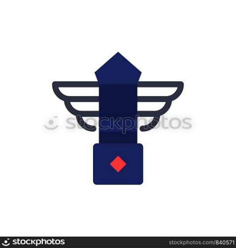 Street, Light, Night, Canada Flat Color Icon. Vector icon banner Template