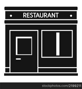 Street restaurant icon simple vector. Food cafe. Fast cook. Street restaurant icon simple vector. Food cafe