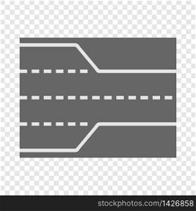 Street road icon. Cartoon illustration of street road vector icon for web design. Street road icon, cartoon style