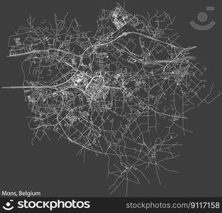 Street roads map of NAMUR, BELGIUM — Stockphotos.com