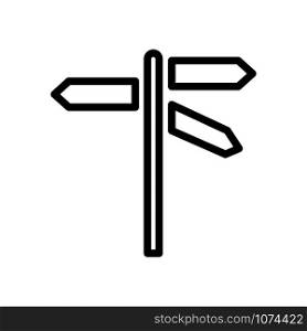 street sign - direction icon vector design template