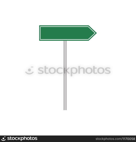 Street sign with place for text. Road signs. Vector illustration