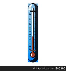 Street thermometer icon. Cartoon illustration of street thermometer vector icon for web. Street thermometer icon, cartoon style