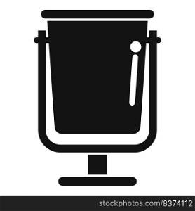 Street trash bin icon simple vector. Organic waste. Glass reuse. Street trash bin icon simple vector. Organic waste