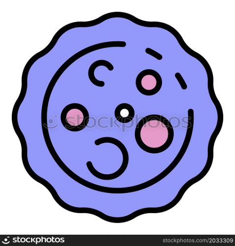 Streptococcus structure icon. Outline streptococcus structure vector icon color flat isolated. Streptococcus structure icon color outline vector