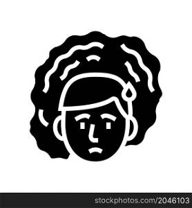 stress problem glyph icon vector. stress problem sign. isolated contour symbol black illustration. stress problem glyph icon vector illustration