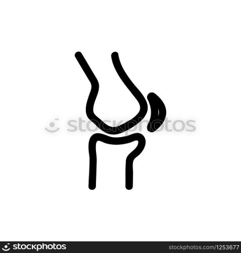 stretching tendon icon vector. Thin line sign. Isolated contour symbol illustration. stretching tendon icon vector. Isolated contour symbol illustration