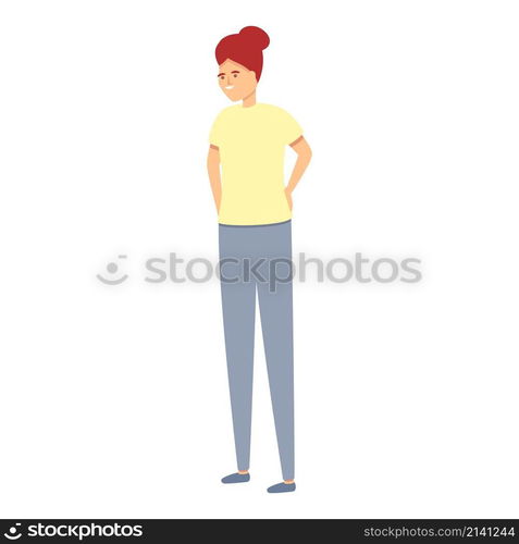 Strict mom icon cartoon vector. Sad woman. Angry parent. Strict mom ...