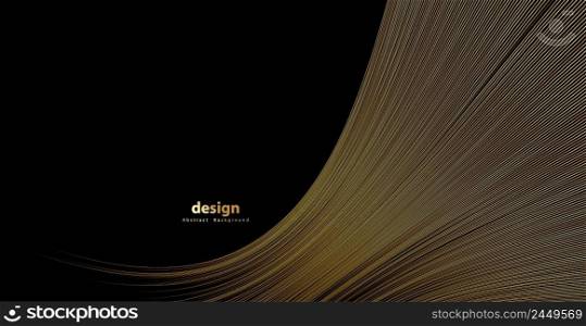 Stripe pattern gold luxury color. Gold wave line background. Abstract gold line texture. pattern vector illustration.