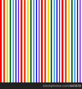 Stripe Seamless Vector Pattern. With Rainbow Color Vertical Parallel Stripes. Illustration Abstract Background