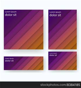 stripe texture pattern brochure template for print