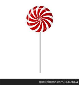 Striped candy vector illustration
