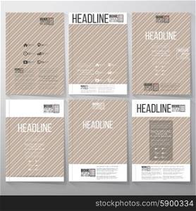 Striped grunge background. Brochure, flyer or booklet for business, template vector.