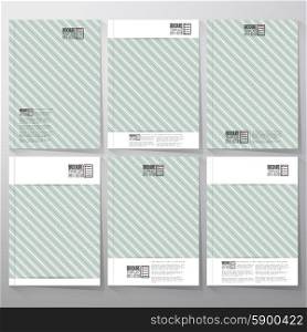 Striped grunge background. Brochure, flyer or booklet for business, template vector.