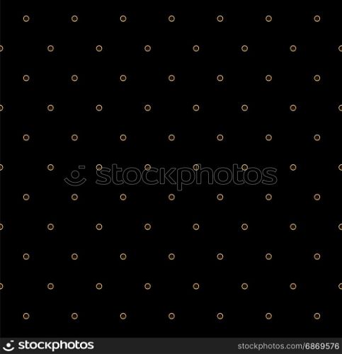 striped pattern of golden dots on black background. Elegant pattern for background, textile, paper packaging and other design. Vector illustration.
