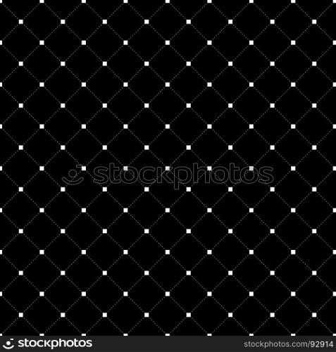 Striped repeating geometric square tiles with dotted rhombus. Modern stylish texture. Vector pattern background.