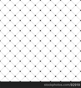 Striped repeating geometric square tiles with dotted rhombus. Modern stylish texture. Vector pattern background.
