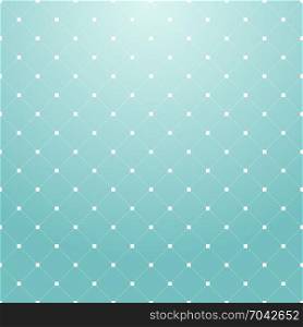 Striped repeating geometric square tiles with dotted rhombus. Modern stylish texture. Vector pattern blue background.