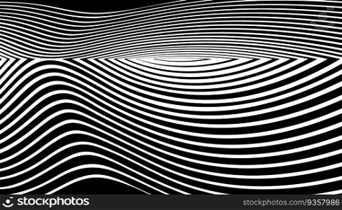 Striped texture, Abstract warped Diagonal Striped Background, wave lines texture