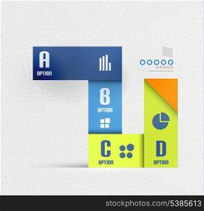 Stripes option select infographic design template for business, technology, presentation, layout template stripes, ribbons, lines. For banners, business backgrounds, presentations