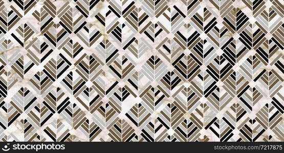 Stripes pattern with square shape elegant of gray background and marble texture