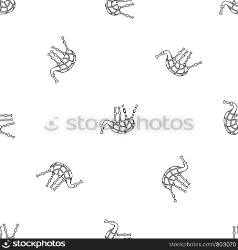 Stripped bagpipes pattern seamless vector repeat geometric for any web design. Stripped bagpipes pattern seamless vector