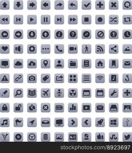 Stroke icons vector image