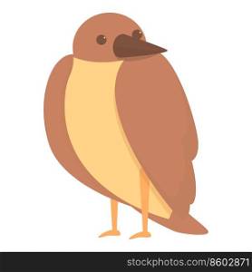 Strong bird icon cartoon vector. Cute character. Tree animal. Strong bird icon cartoon vector. Cute character