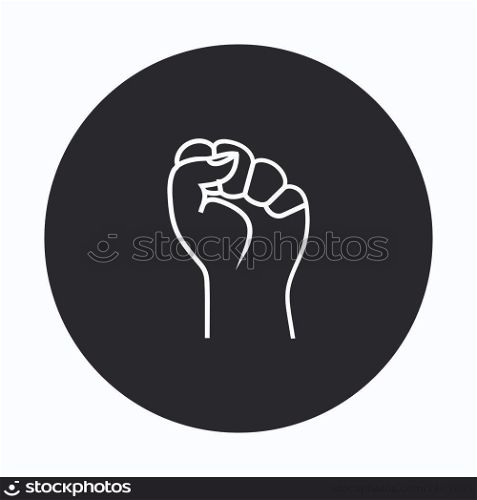 strong hand logo vector illustration