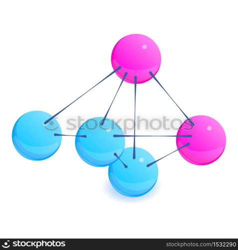 Structural model icon. Isometric illustration of structural model vector icon for web. Structural model icon, isometric style